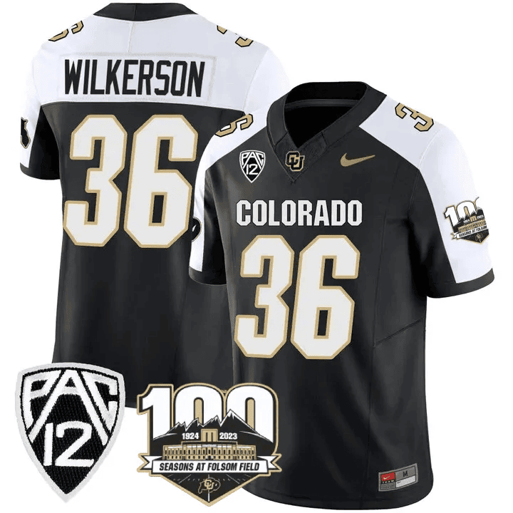 Men's Colorado Buffaloes 100th Seasons At Folsom Field Patch Vapor Limited Jersey V2 ?All Stitched - image 3