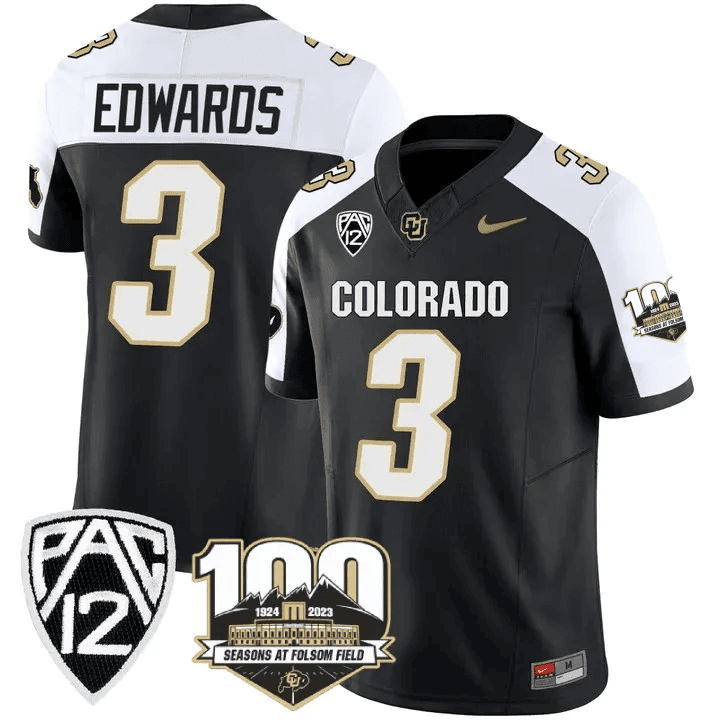 Men's Colorado Buffaloes 100th Seasons At Folsom Field Patch Vapor Limited Jersey V2 ?All Stitched - image 4