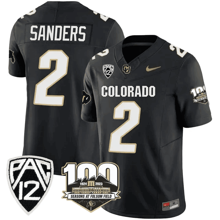 Men's Colorado Buffaloes 100th Seasons At Folsom Field Patch Vapor Limited Jersey V2 ?All Stitched - image 6