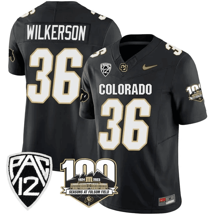 Men's Colorado Buffaloes 100th Seasons At Folsom Field Patch Vapor Limited Jersey V2 ?All Stitched - image 8