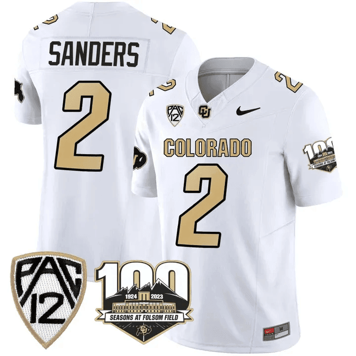 Men's Colorado Buffaloes 100th Seasons At Folsom Field Patch Vapor Limited Jersey V2 ?All Stitched - image 11