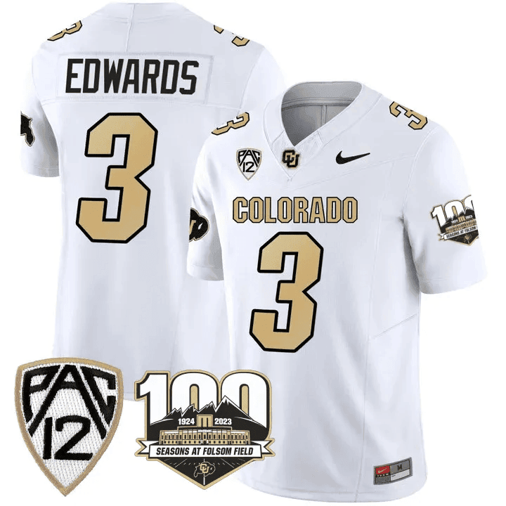 Men's Colorado Buffaloes 100th Seasons At Folsom Field Patch Vapor Limited Jersey V2 ?All Stitched - image 14