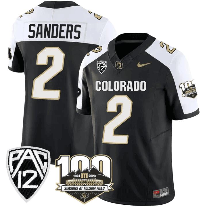 Men's Colorado Buffaloes 100th Seasons At Folsom Field Patch Vapor Limited Jersey V2 ?All Stitched - image 1