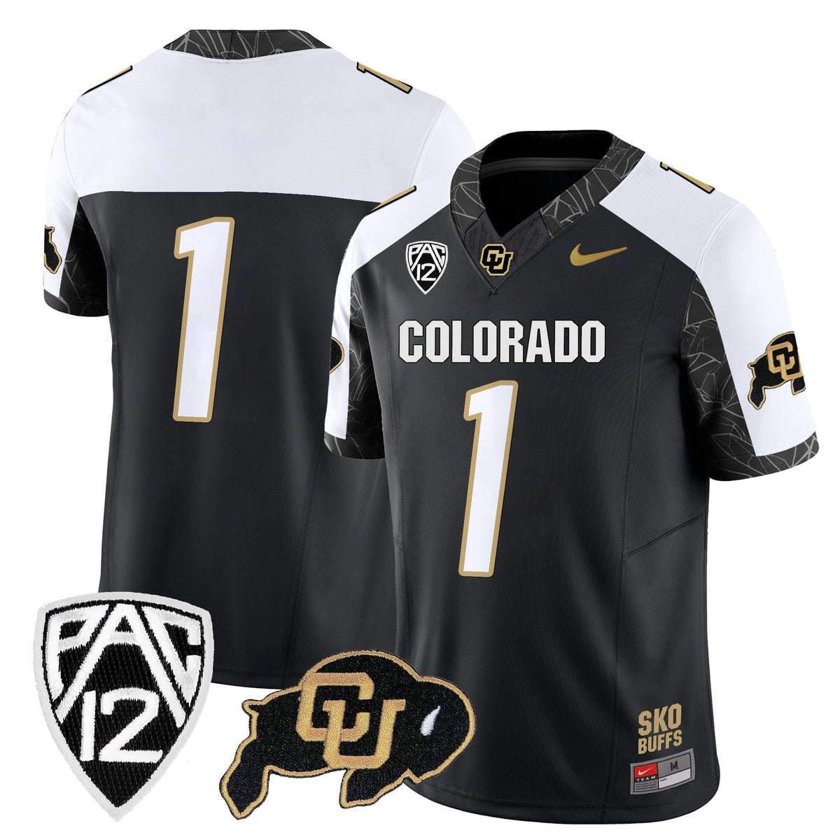 Men's Colorado Buffaloes Rocky Style Vapor Limited Jersey - All Stitched - image 7