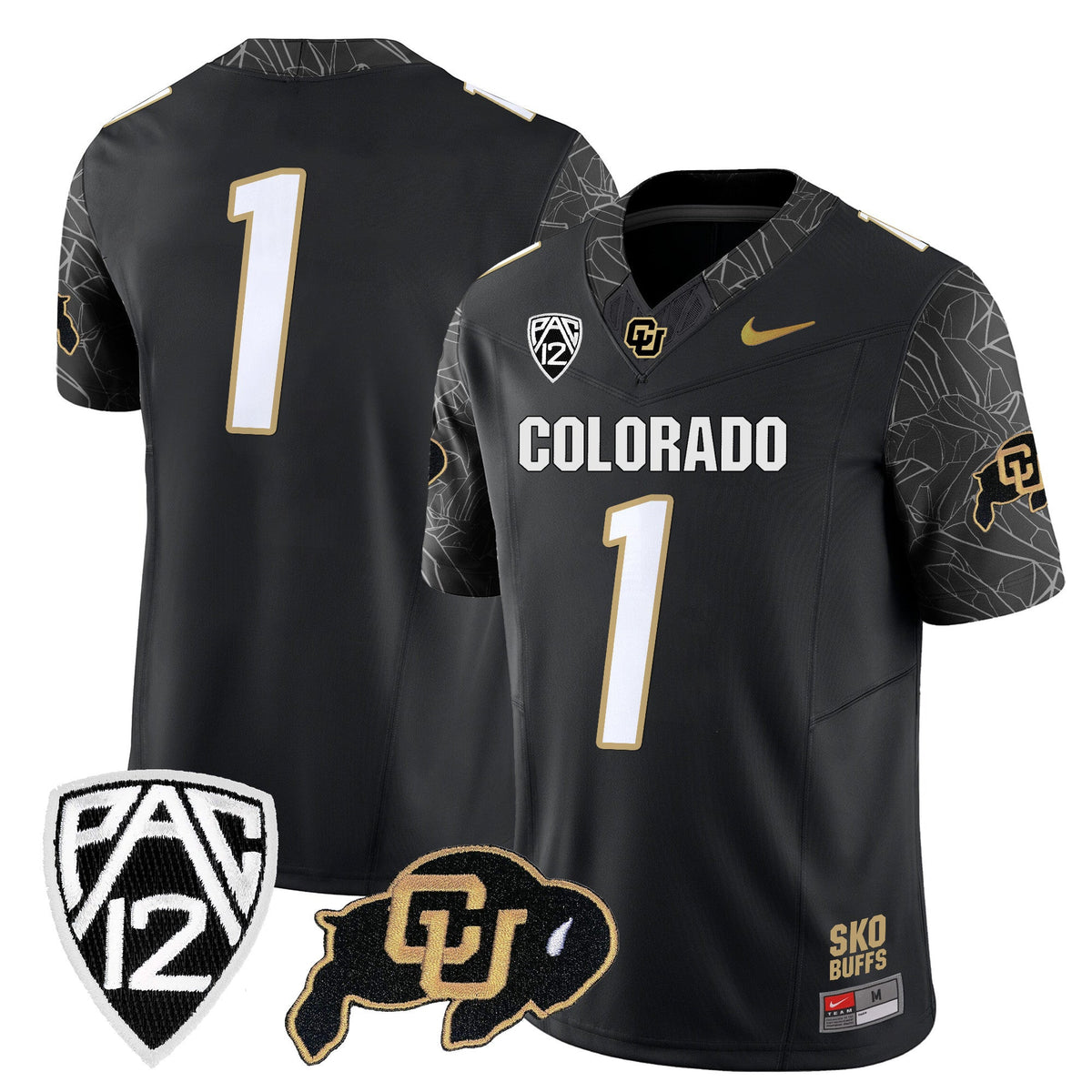 Men's Colorado Buffaloes Rocky Style Vapor Limited Jersey - All Stitched - image 14
