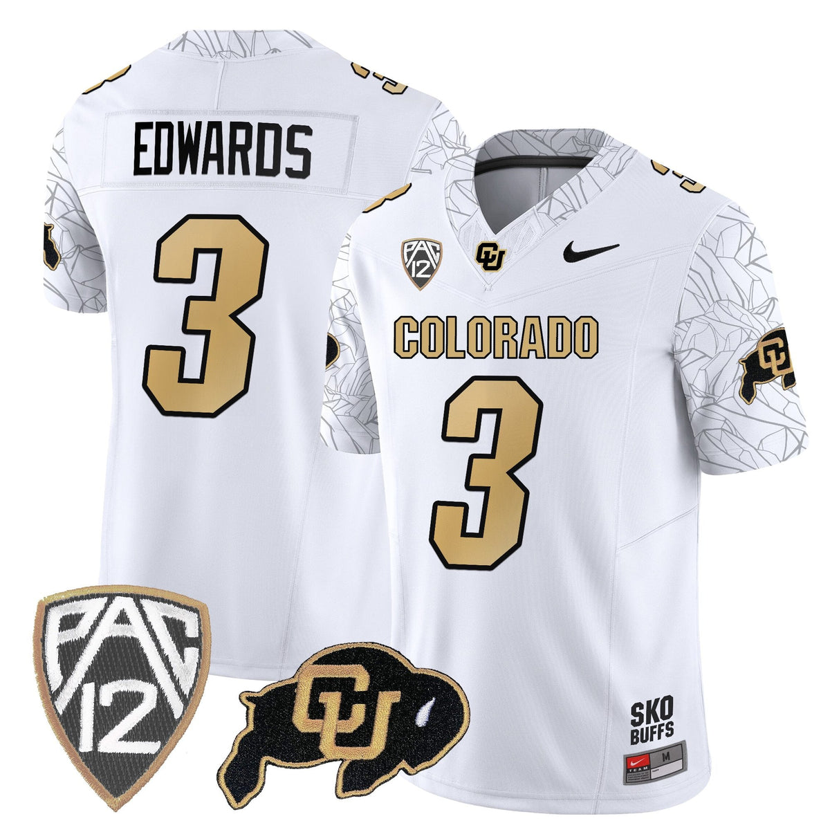Men's Colorado Buffaloes Rocky Style Vapor Limited Jersey - All Stitched - image 18