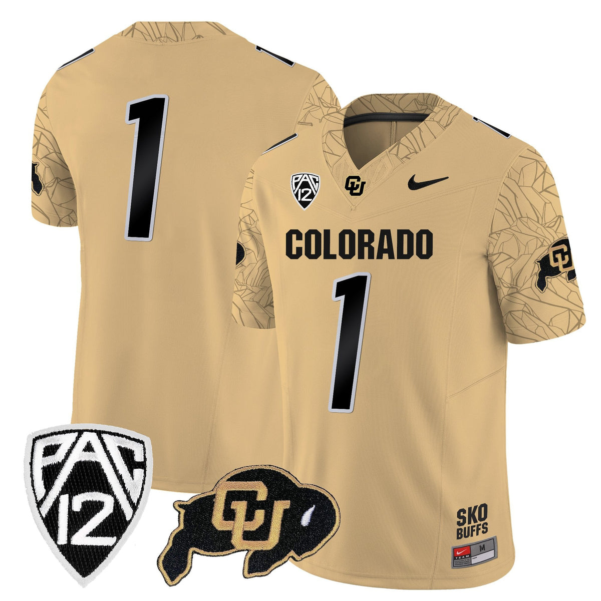 Men's Colorado Buffaloes Rocky Style Vapor Limited Jersey - All Stitched - image 35