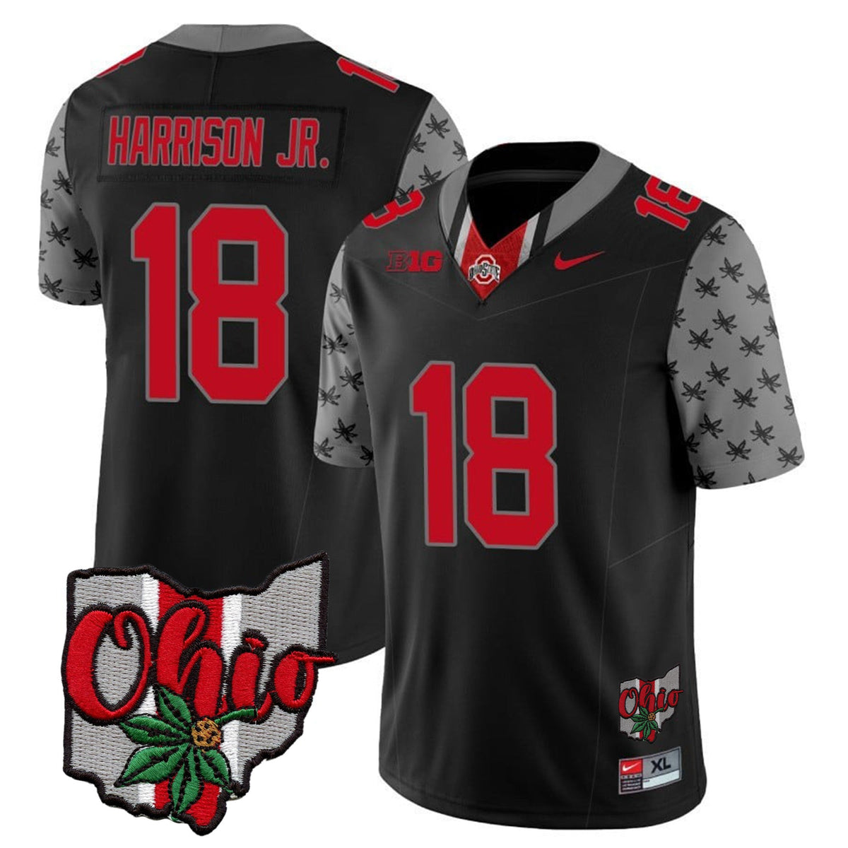 Men's Ohio State Buckeyes 2023 Gray Alternate Jersey V2 - Stitched - image 13