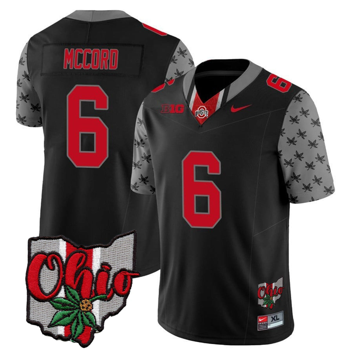 Men's Ohio State Buckeyes 2023 Gray Alternate Jersey V2 - Stitched - image 17