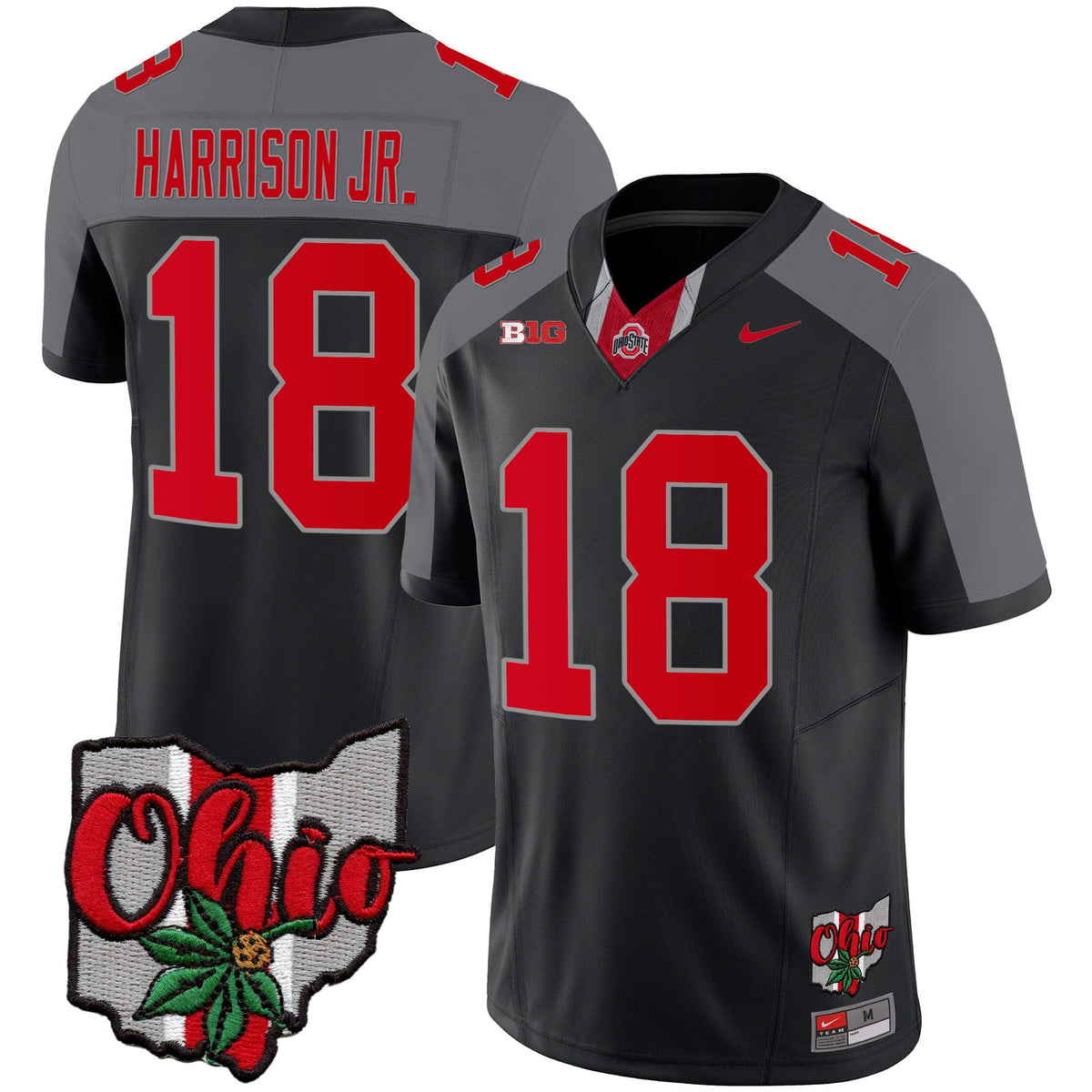 Men's Ohio State Buckeyes 2023 Gray Alternate Jersey V2 - Stitched - image 31