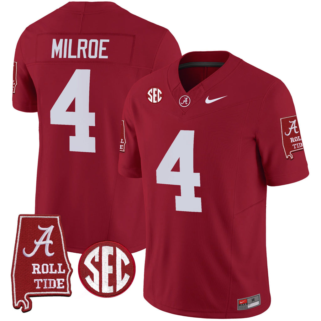 Men's Alabama Crimson Tide Vapor Limited Jersey V3 - Alabama Map - All Stitched - image 15
