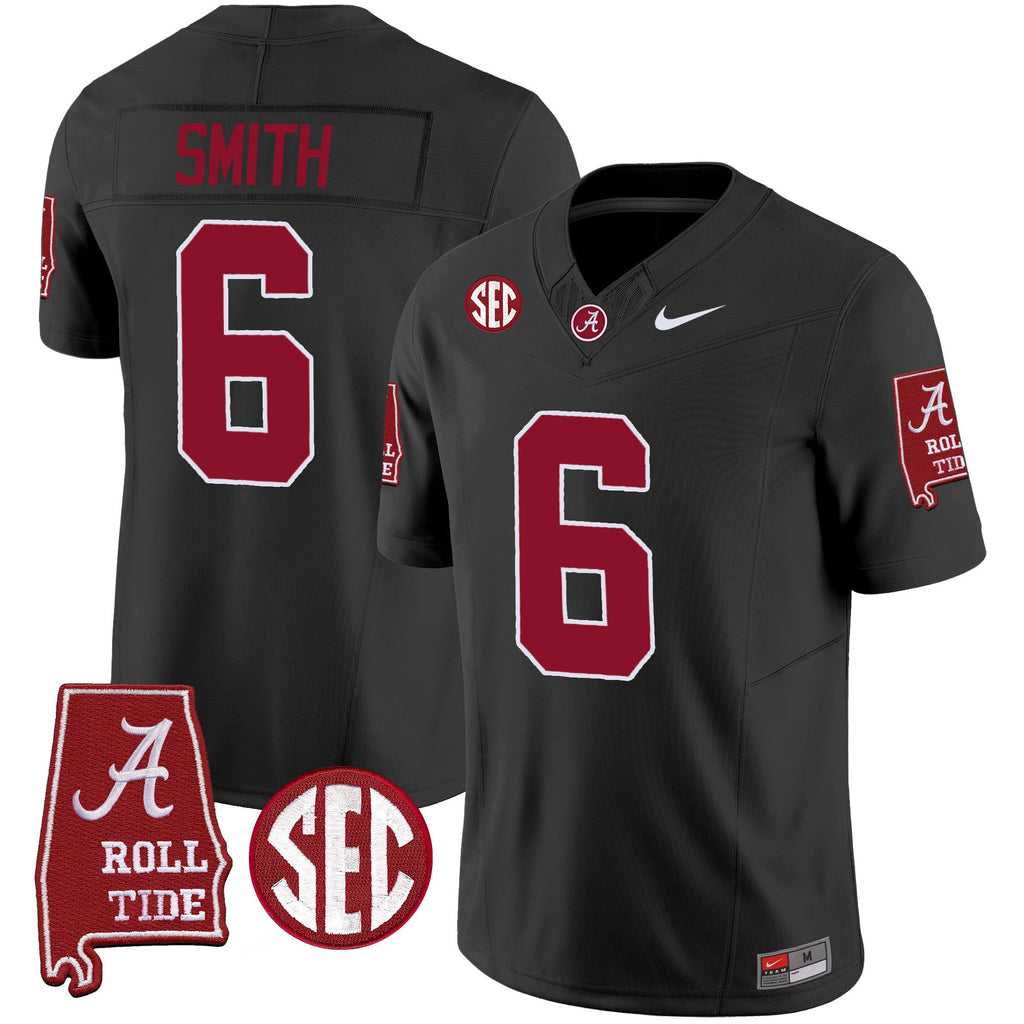 Men's Alabama Crimson Tide Vapor Limited Jersey V3 - Alabama Map - All Stitched - image 26
