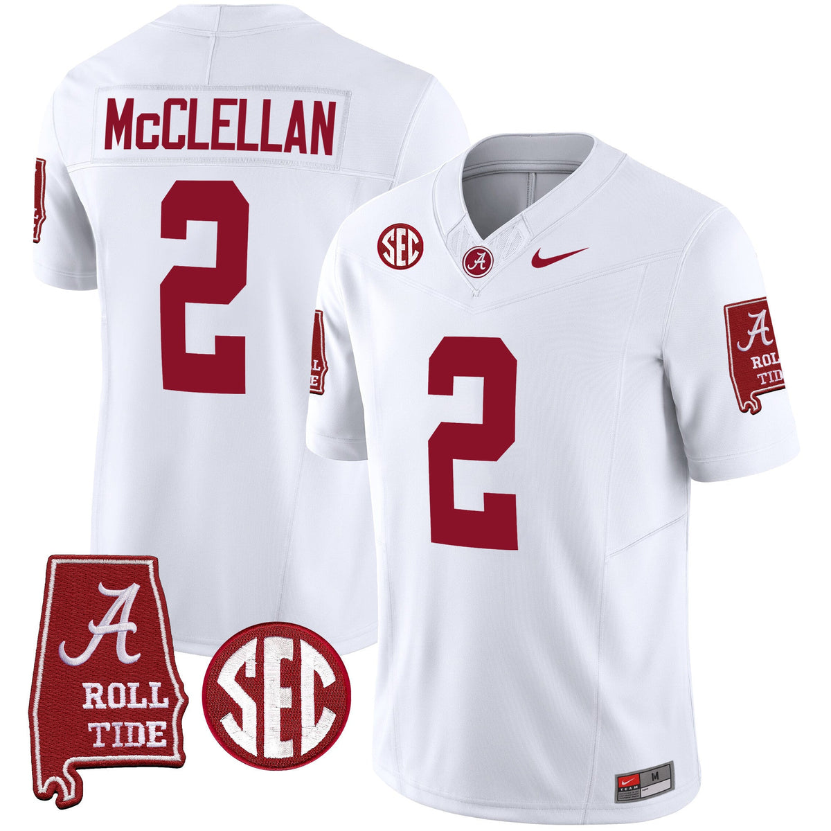 Men's Alabama Crimson Tide Vapor Limited Jersey V3 - Alabama Map - All Stitched - image 30