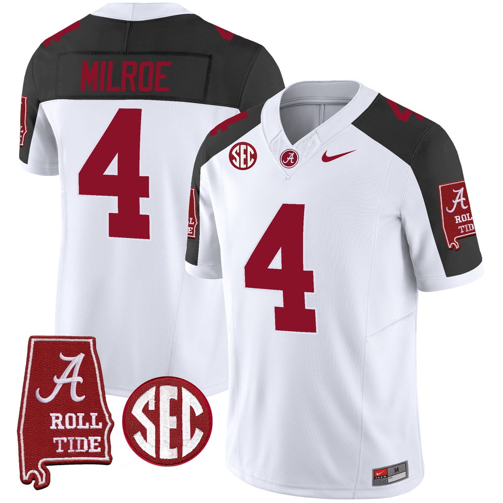 Men's Alabama Crimson Tide Vapor Limited Jersey V3 - Alabama Map - All Stitched - image 36