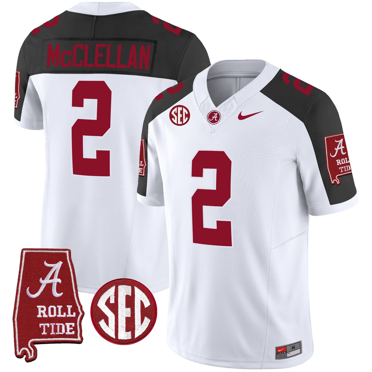 Men's Alabama Crimson Tide Vapor Limited Jersey V3 - Alabama Map - All Stitched - image 37