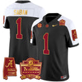 Men's Alabama Crimson Tide Nick Saban 7x Champions Patch Gold Trim Jersey - All Stitched - image 1
