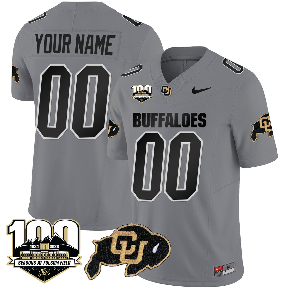 Colorado Buffaloes 100 Seasons Patch Vapor Limited Custom Jersey - All Stitched - image 4