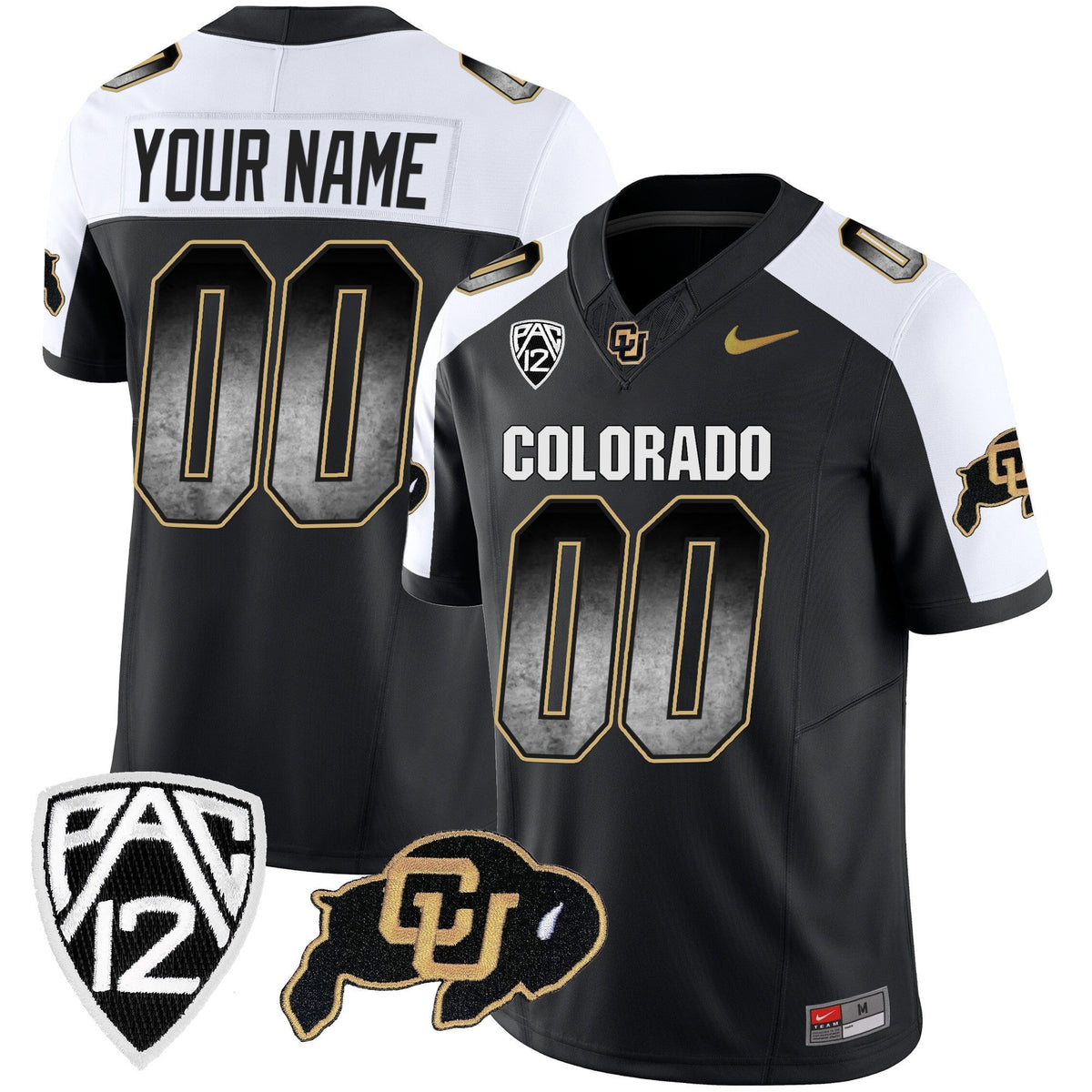 Colorado Buffaloes Arch Smoke Vapor Custom Jersey - All Stitched - image 1