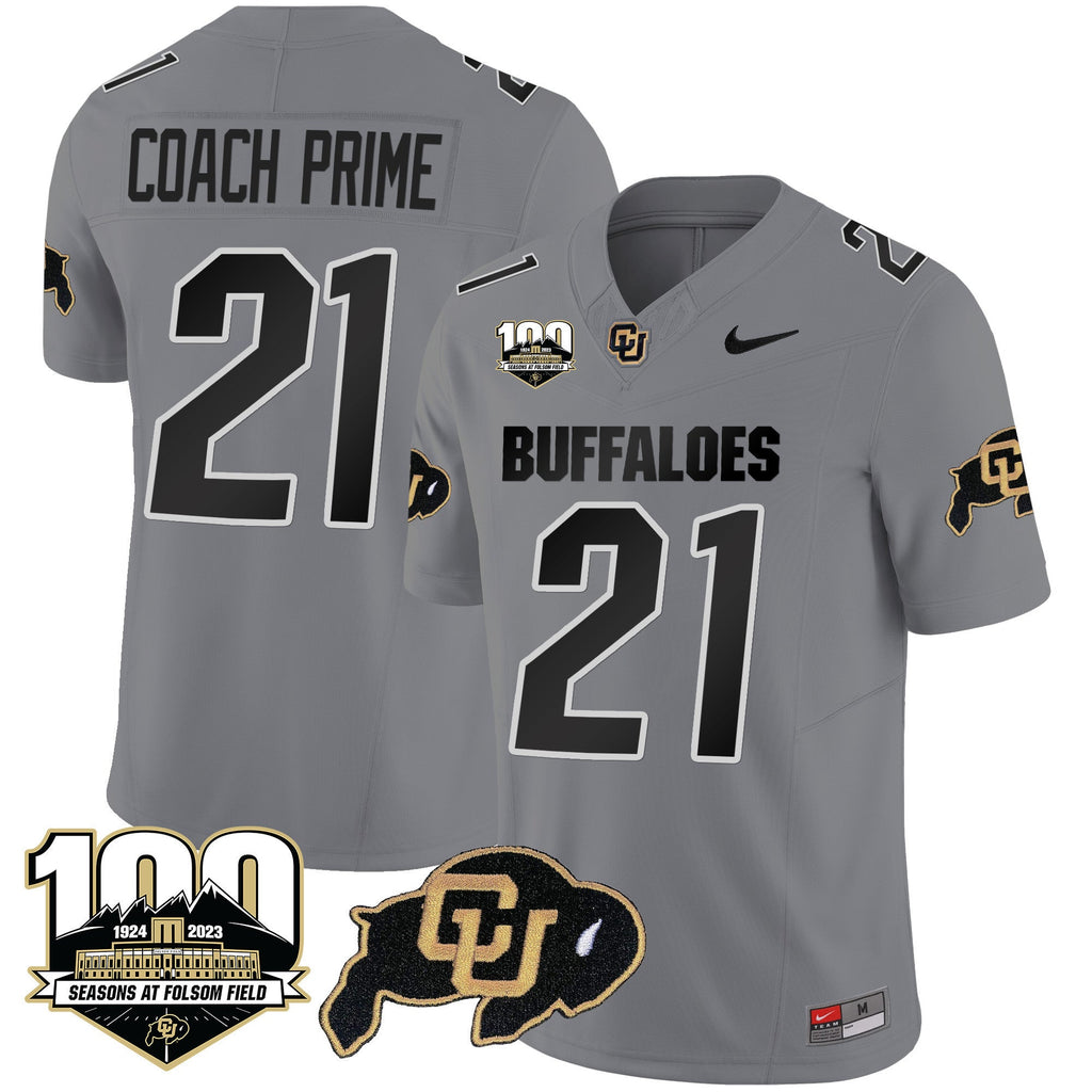 Men's Colorado Buffaloes 100 Seasons Patch Vapor Limited Jersey - All Stitched - image 27