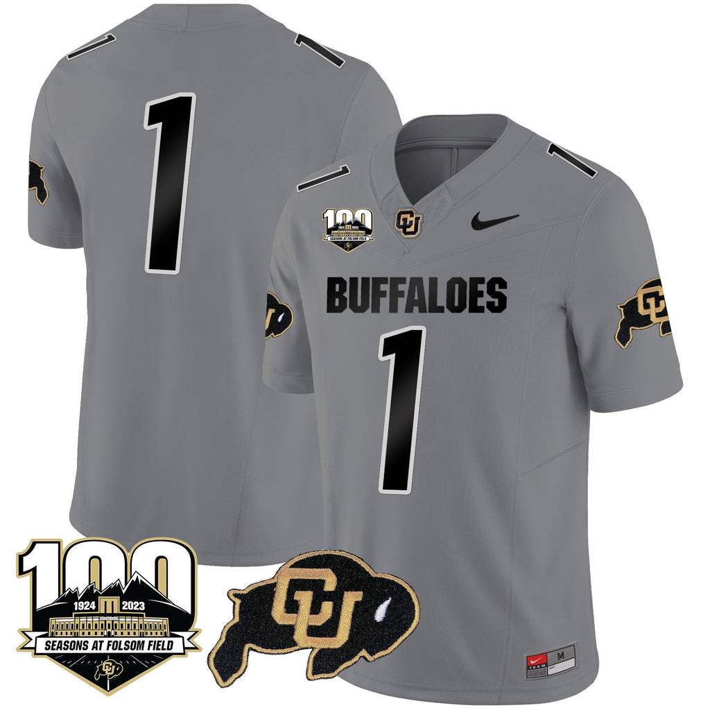 Men's Colorado Buffaloes 100 Seasons Patch Vapor Limited Jersey - All Stitched - image 28