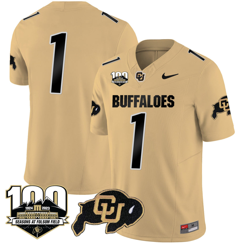 Men's Colorado Buffaloes 100 Seasons Patch Vapor Limited Jersey - All Stitched - image 35