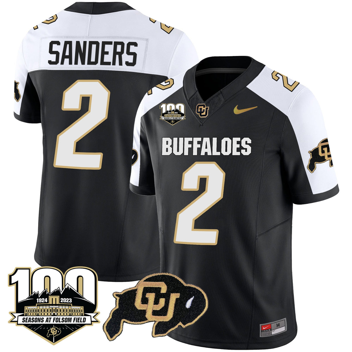 Men's Colorado Buffaloes 100 Seasons Patch Vapor Limited Jersey - All Stitched - image 1