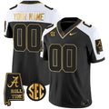 Alabama Crimson Tide Vapor Gold Custom Jersey V3 - Alabama Map - All Stitched - image 1