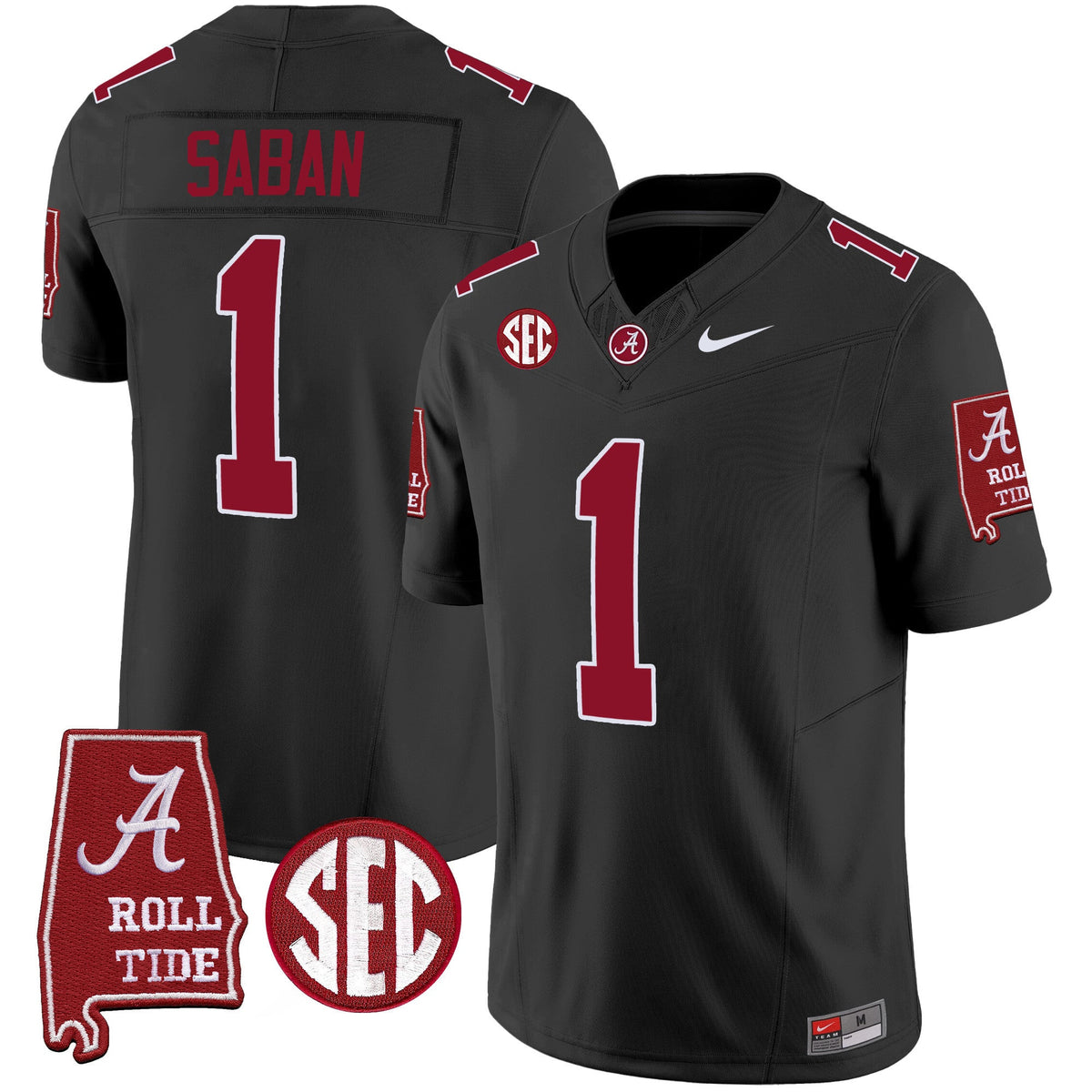 Men's Alabama Crimson Tide Vapor Limited Jersey V5 - Alabama Map - All Stitched - image 22