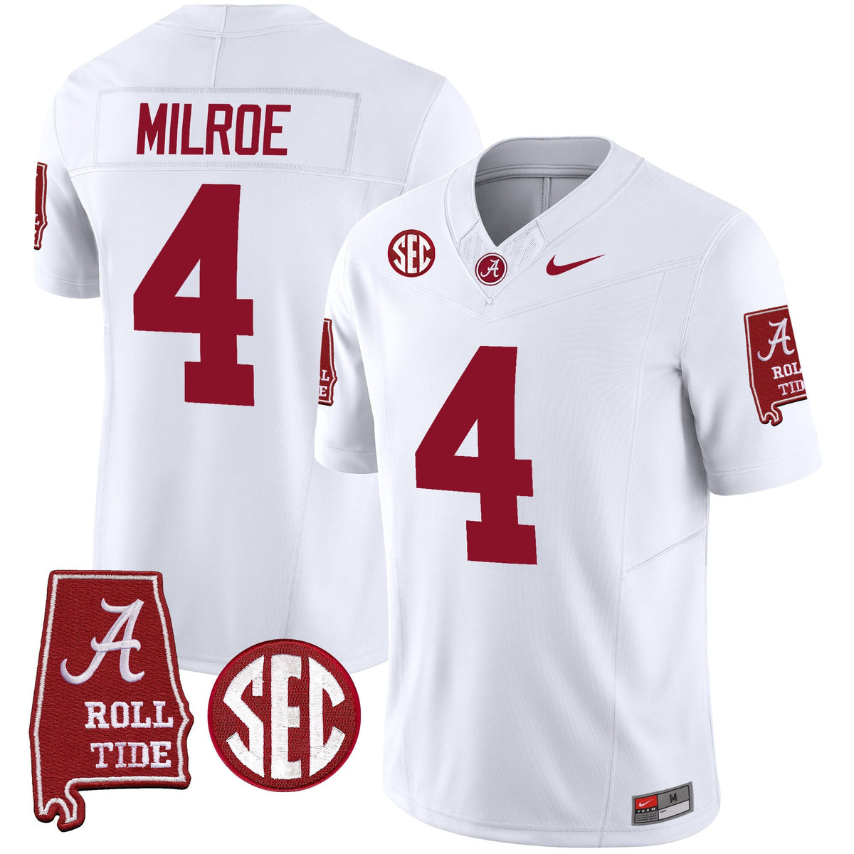 Men's Alabama Crimson Tide Vapor Limited Jersey V5 - Alabama Map - All Stitched - image 30