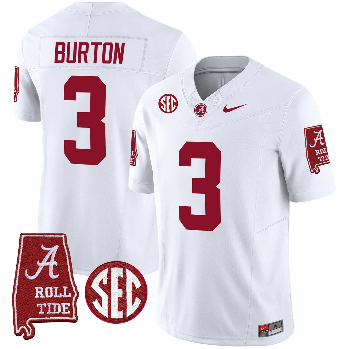 Men's Alabama Crimson Tide Vapor Limited Jersey V5 - Alabama Map - All Stitched - image 31