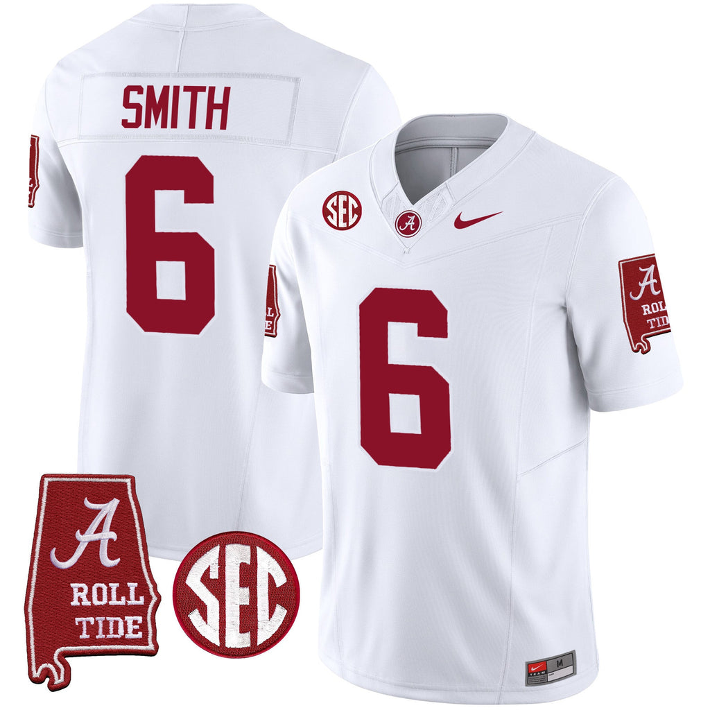 Men's Alabama Crimson Tide Vapor Limited Jersey V5 - Alabama Map - All Stitched - image 33