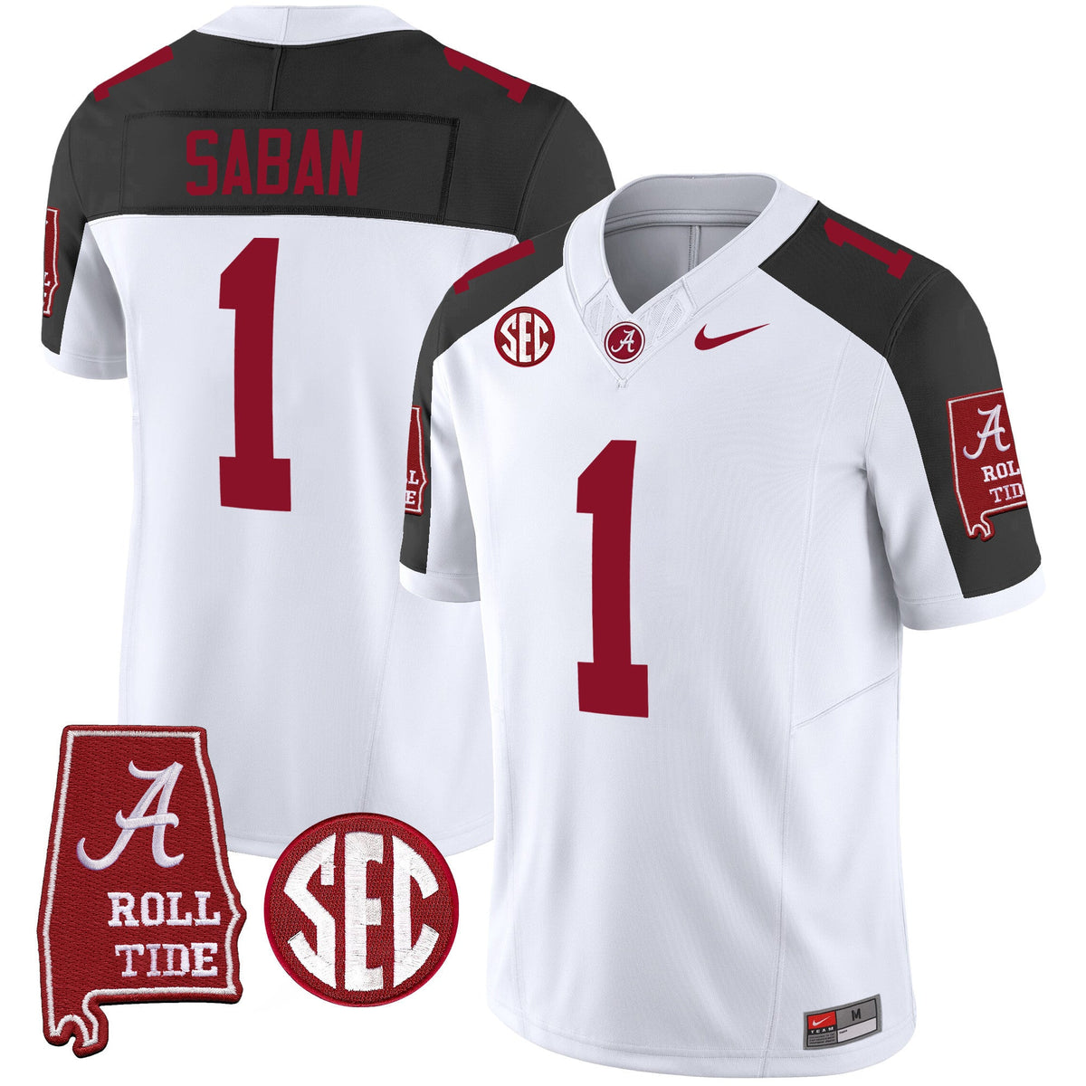 Men's Alabama Crimson Tide Vapor Limited Jersey V5 - Alabama Map - All Stitched - image 36