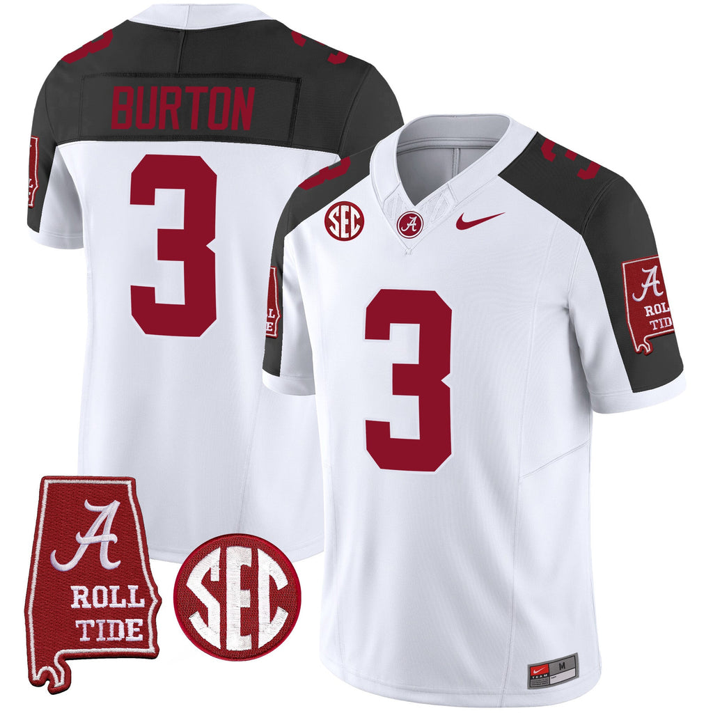 Men's Alabama Crimson Tide Vapor Limited Jersey V5 - Alabama Map - All Stitched - image 38