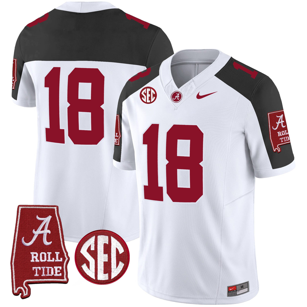 Men's Alabama Crimson Tide Vapor Limited Jersey V5 - Alabama Map - All Stitched - image 41