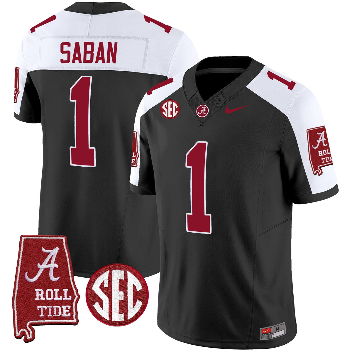Men's Alabama Crimson Tide Vapor Limited Jersey V5 - Alabama Map - All Stitched - image 1