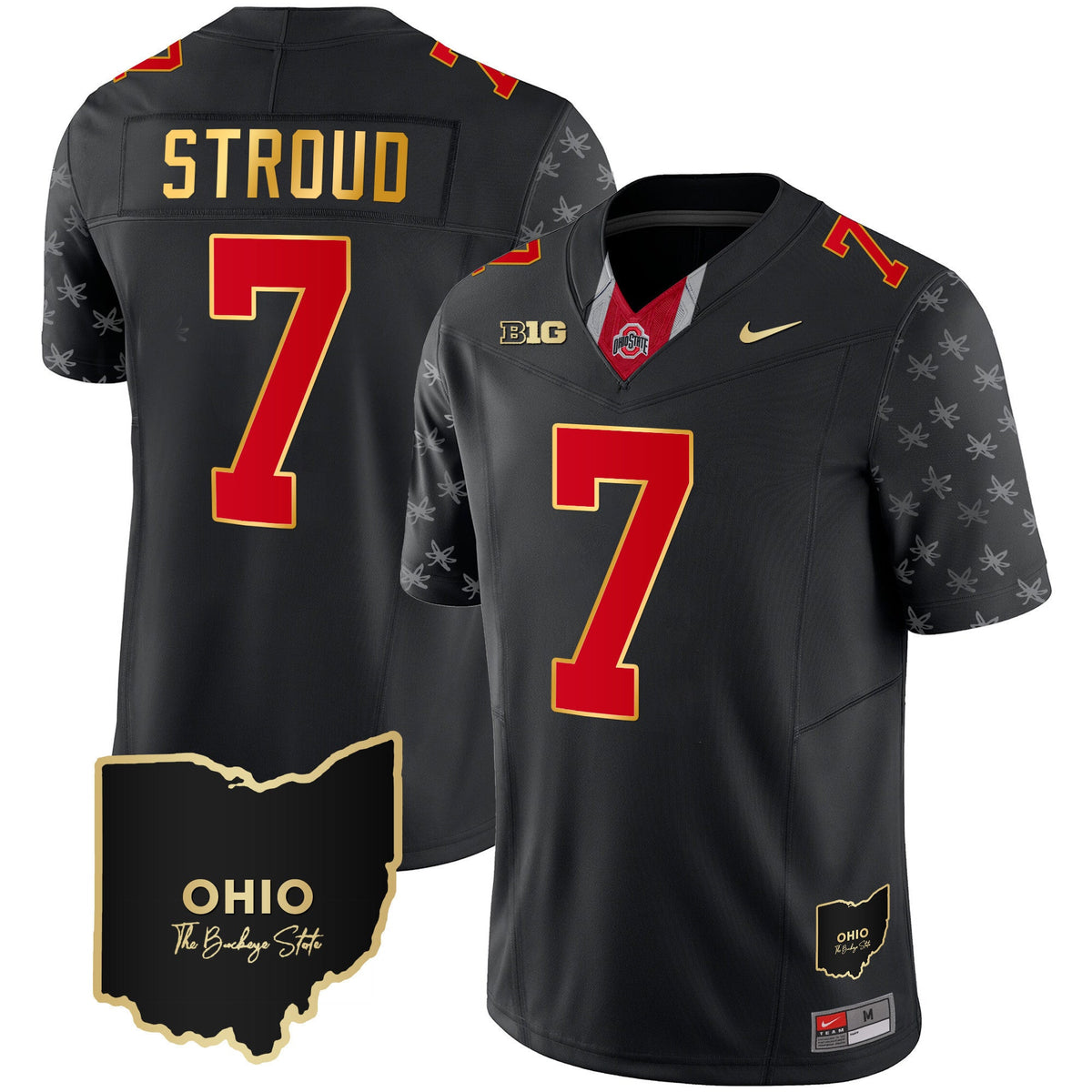 Men's Ohio State Buckeyes 2023 Alternate Gold Jersey - Stitched - image 2