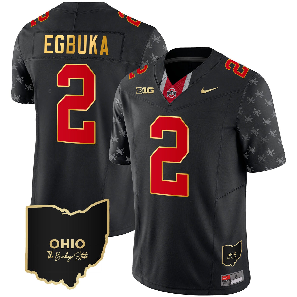 Men's Ohio State Buckeyes 2023 Alternate Gold Jersey - Stitched - image 4