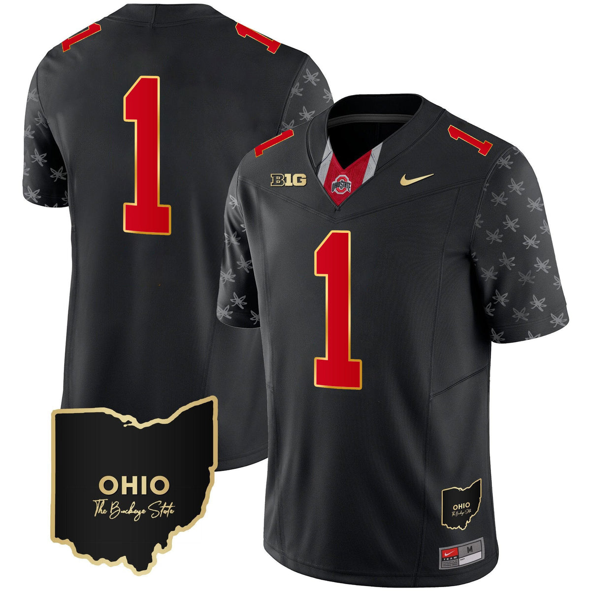 Men's Ohio State Buckeyes 2023 Alternate Gold Jersey - Stitched - image 7