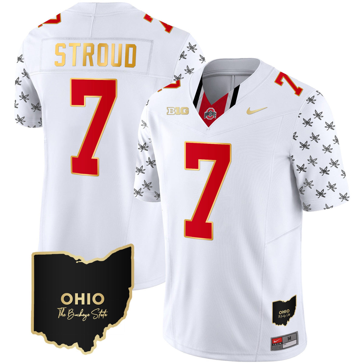 Men's Ohio State Buckeyes 2023 Alternate Gold Jersey - Stitched - image 9