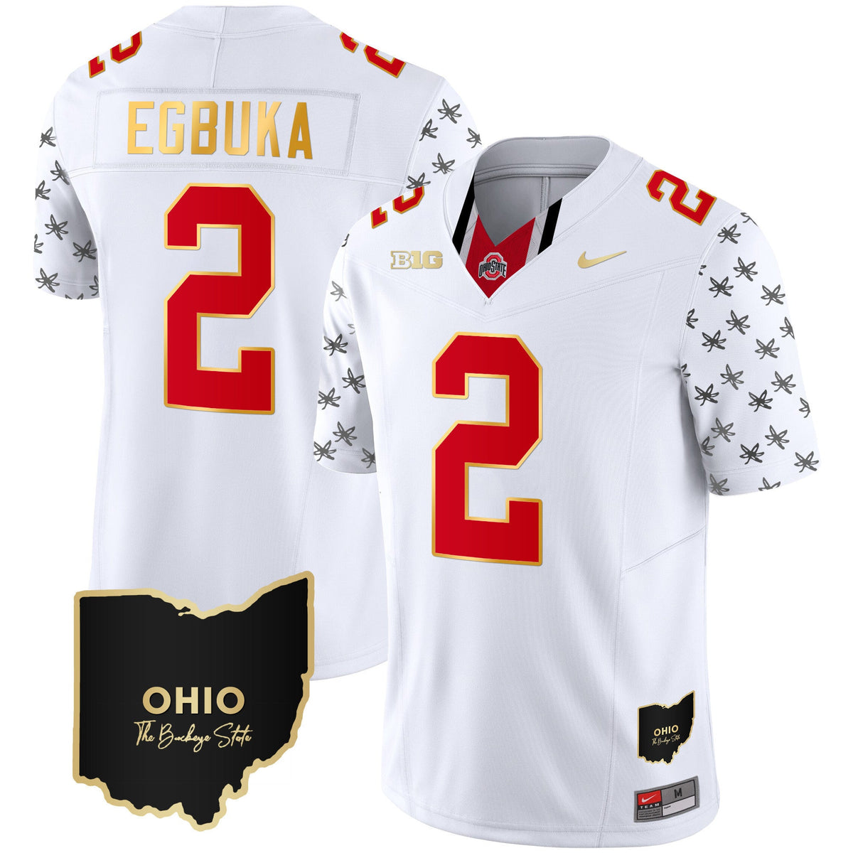 Men's Ohio State Buckeyes 2023 Alternate Gold Jersey - Stitched - image 11