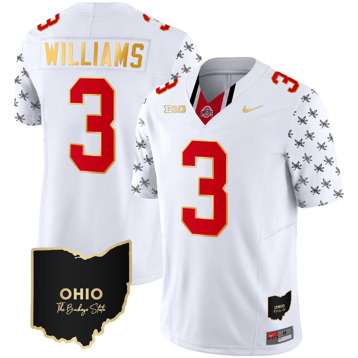 Men's Ohio State Buckeyes 2023 Alternate Gold Jersey - Stitched - image 13