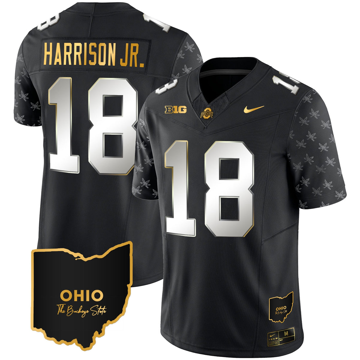 Men's Ohio State Buckeyes 2023 Alternate Gold Jersey - Stitched - image 15
