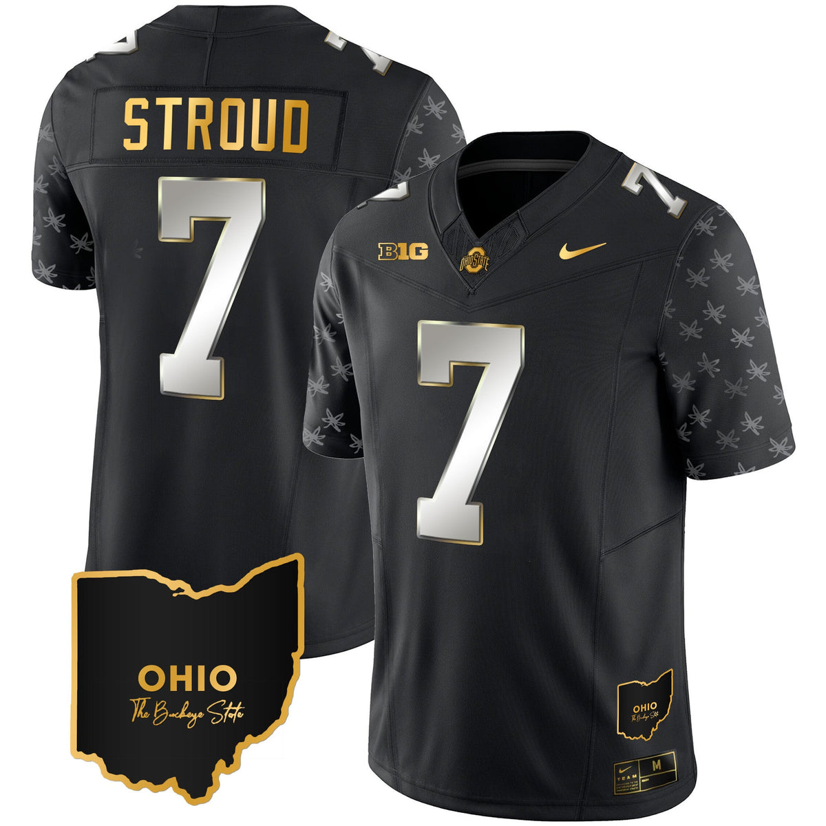 Men's Ohio State Buckeyes 2023 Alternate Gold Jersey - Stitched - image 16