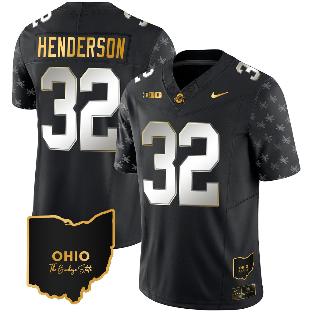 Men's Ohio State Buckeyes 2023 Alternate Gold Jersey - Stitched - image 17