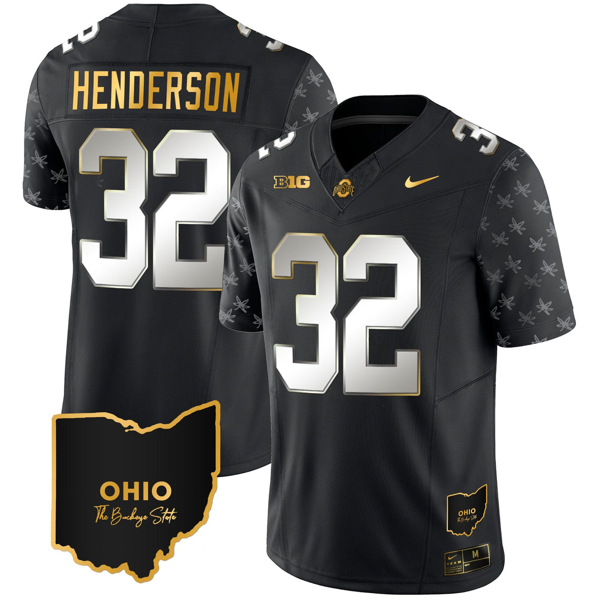 Men's Ohio State Buckeyes 2023 Alternate Gold Jersey - Stitched - image 17
