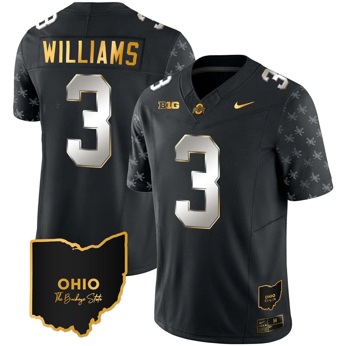 Men's Ohio State Buckeyes 2023 Alternate Gold Jersey - Stitched - image 20