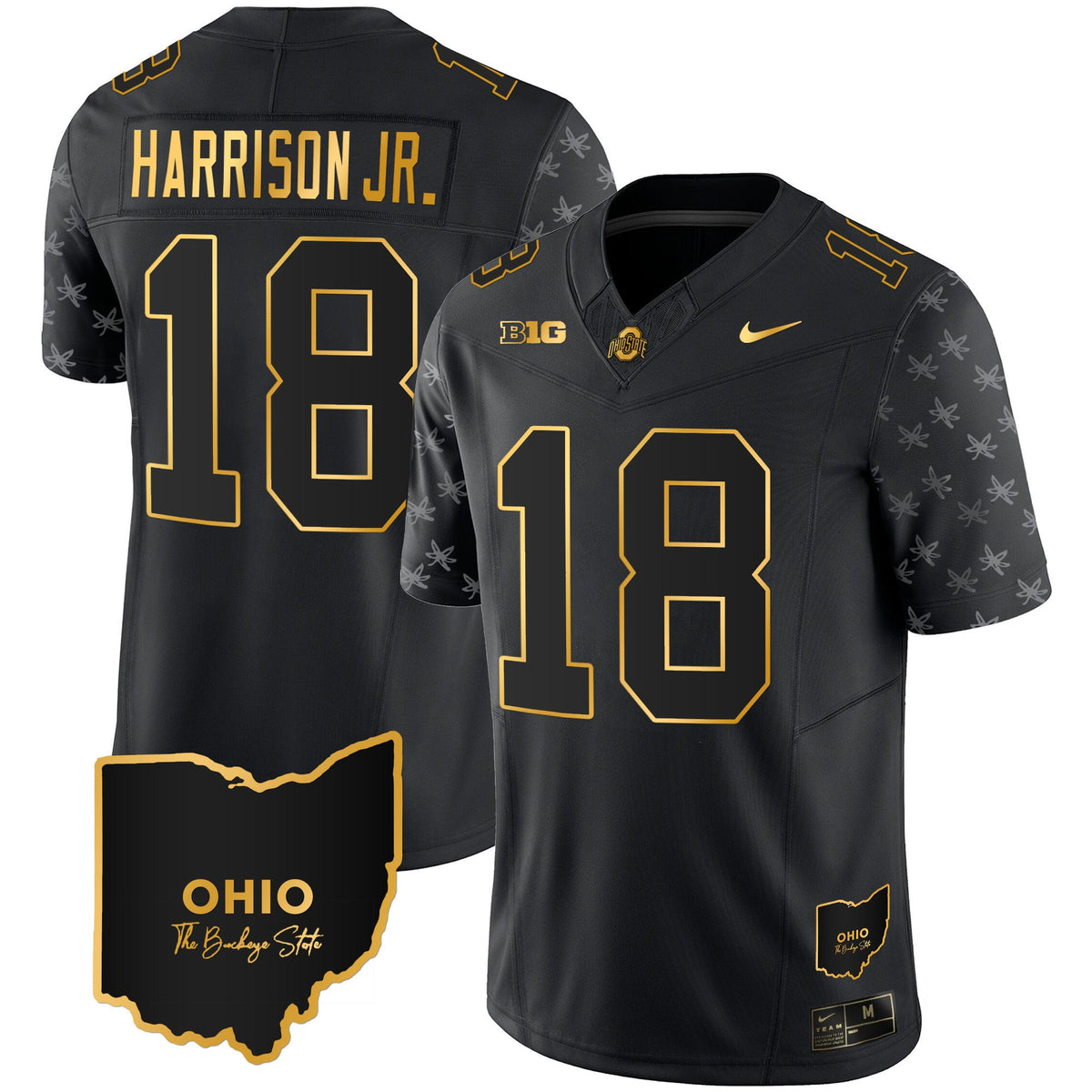 Men's Ohio State Buckeyes 2023 Alternate Gold Jersey - Stitched - image 22