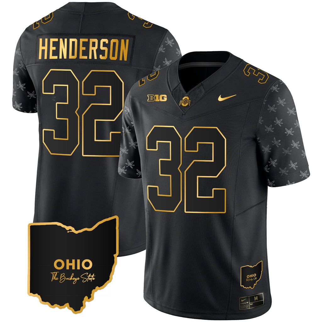 Men's Ohio State Buckeyes 2023 Alternate Gold Jersey - Stitched - image 24