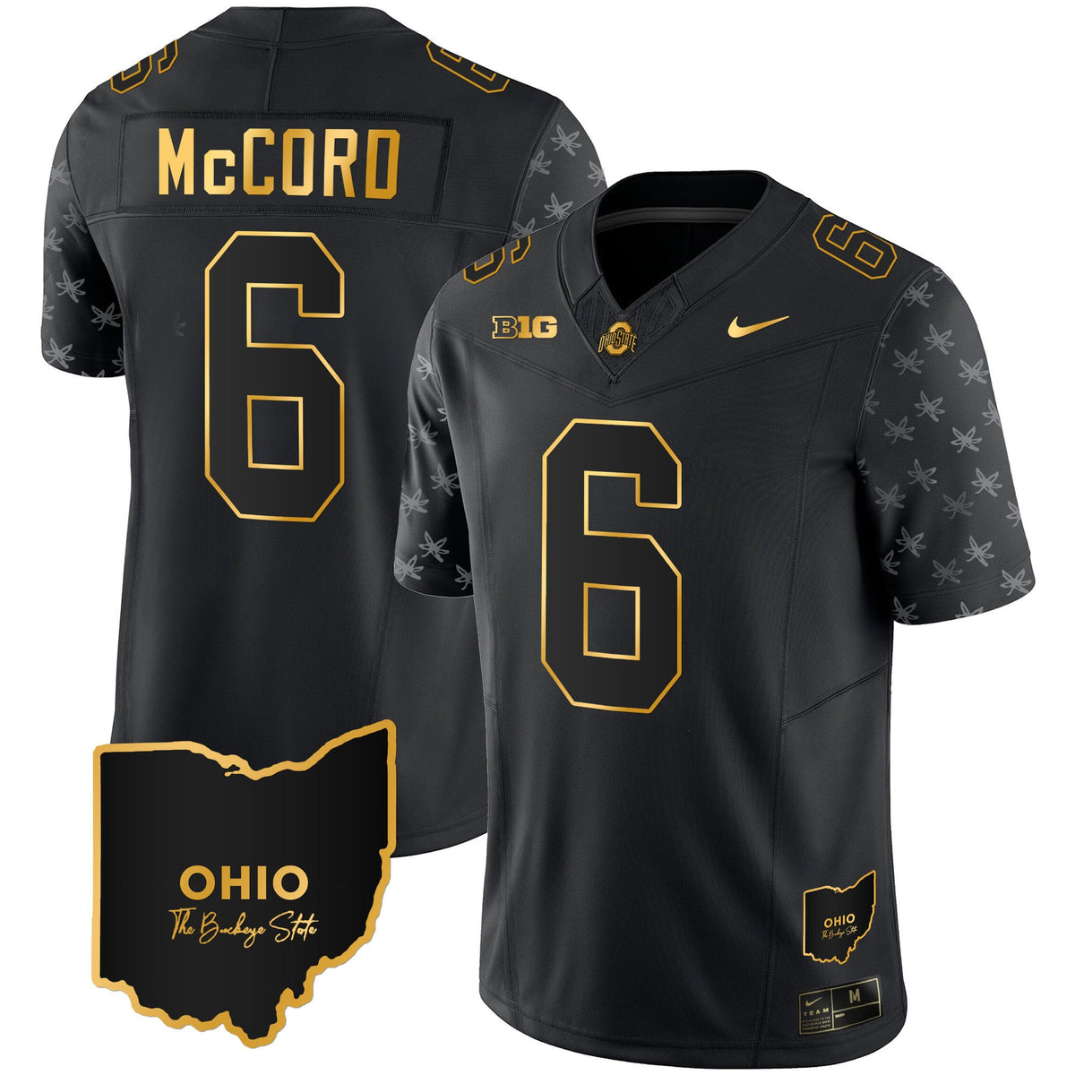 Men's Ohio State Buckeyes 2023 Alternate Gold Jersey - Stitched - image 26