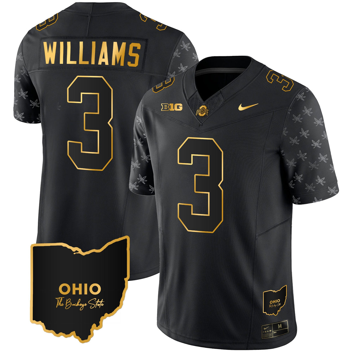 Men's Ohio State Buckeyes 2023 Alternate Gold Jersey - Stitched - image 27